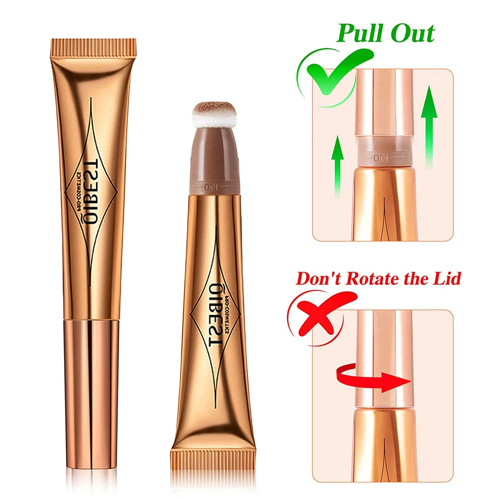 Highlighter Liquid Contour With Cushion Applicator Natural Soft Moisturizing Creamy Liquid Blush For Face Cheeks Blusher Bronzer