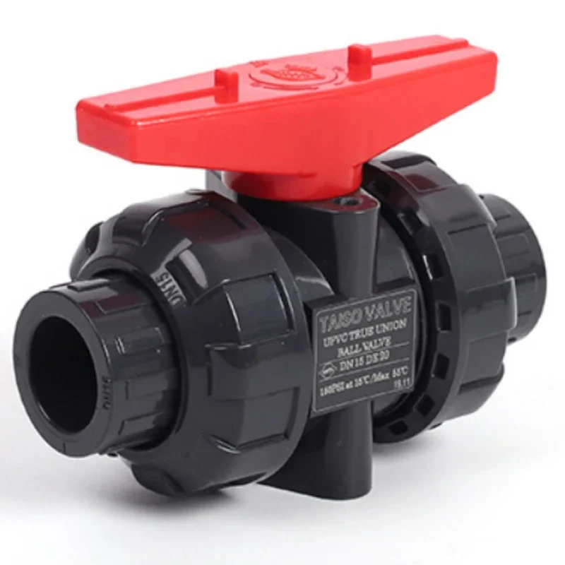 1pc wewnętrzna Dia20/25/32/40/50mm z tworzywa sztucznego piłka PVC unii zawór rura wodociągowa PVC złącze wąż hydrauliczny złączki poślizgu zamknąć