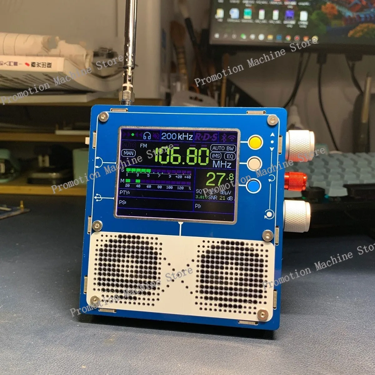 إصدار LNA 5.0 TEF6686 PLUS جهاز استقبال راديو FM/MW/موجة قصيرة HF/LW مع هوائي مكبر صوت بطارية 5000 مللي أمبير في الساعة