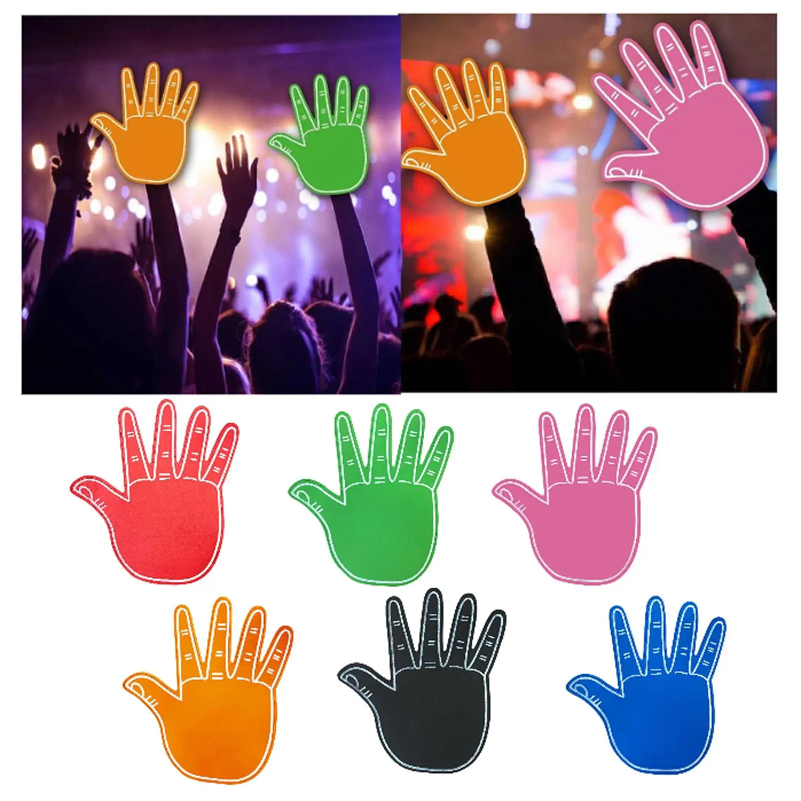 Giant EVA Foam Hand Gloves Giant Foam Finger Cheerleading Foam Hand for Games Outdoor Party Favors Company Gatherings School