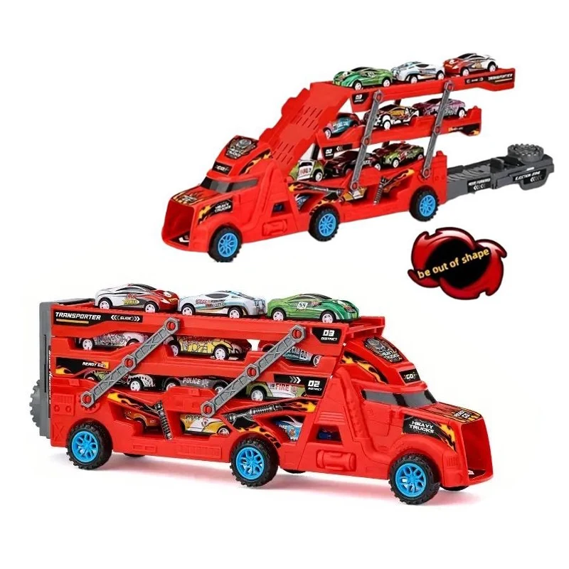 

Катапультационная гусеничная трансформерная машина, игрушечная машинка для хранения, складное хранилище, случайно транспортировочная мини-автомобиль, Рождество и День Благодарения