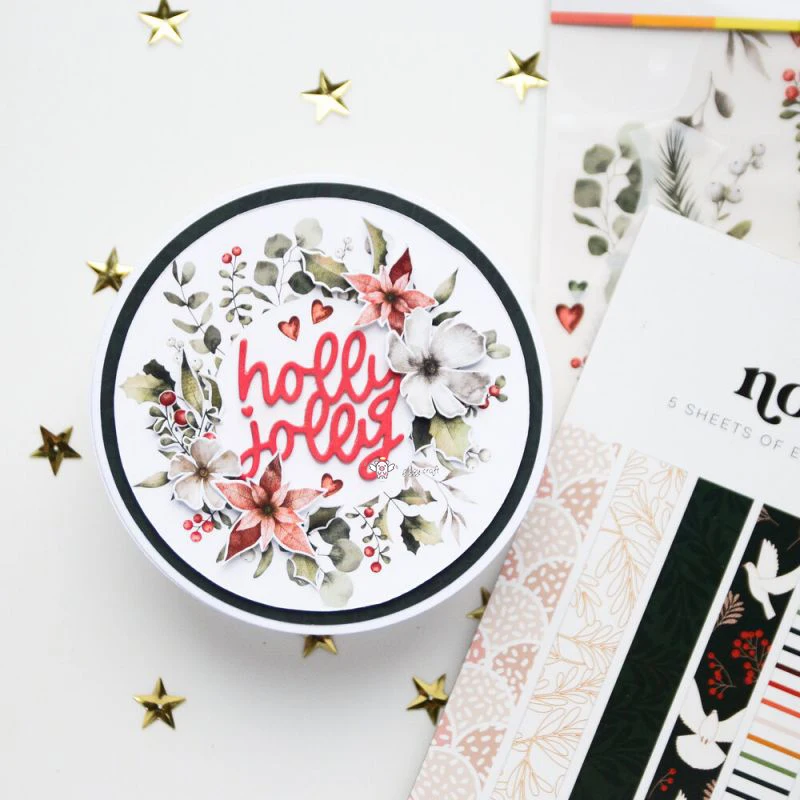 أصبع الحرفية المعادن قطع يموت قطع يموت العفن هولي جولي رسائل قصاصات ورقية كرافت سكين قالب شفرة لكمة الإستنسل يموت #4