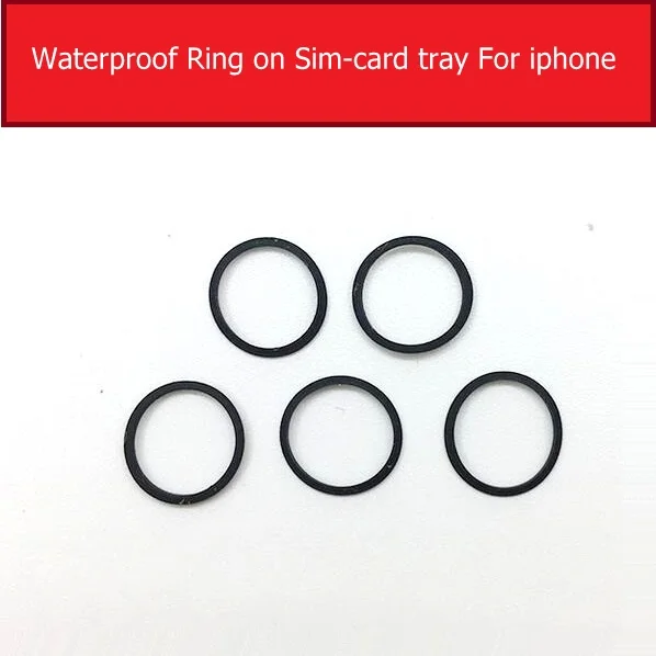 SIM Card Tray Waterproof Rubber Seal Ring Gasket For iPhone 7 8 Plus X XS XR XS MAX Circle Ring Holder Replacement Parts