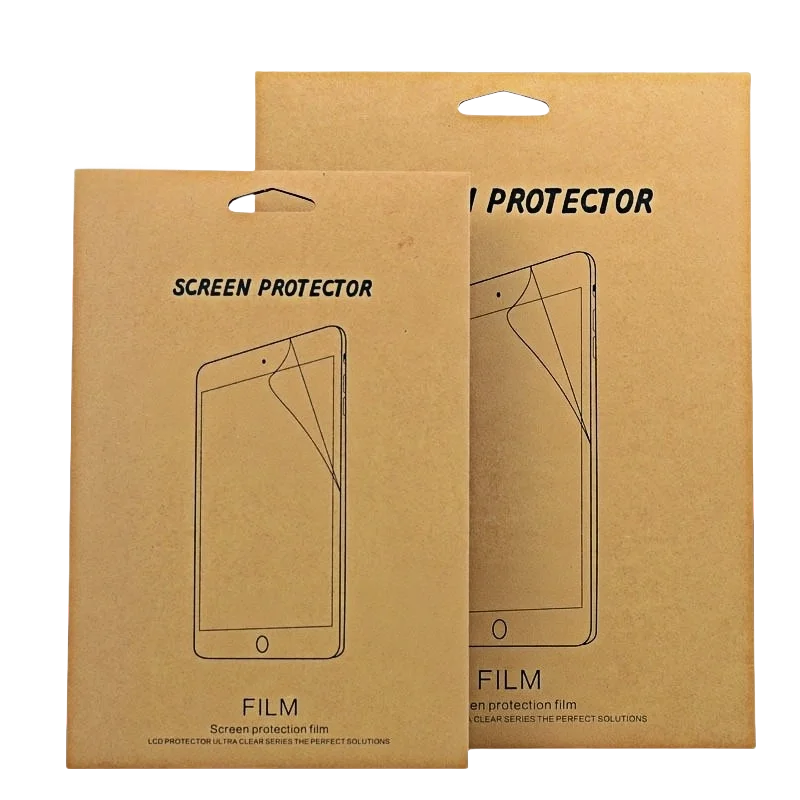 30pcs Kraft Paper Retail Packaging for iPad Mini Tempered Glass Tablet Screen Protector Packing Box w29