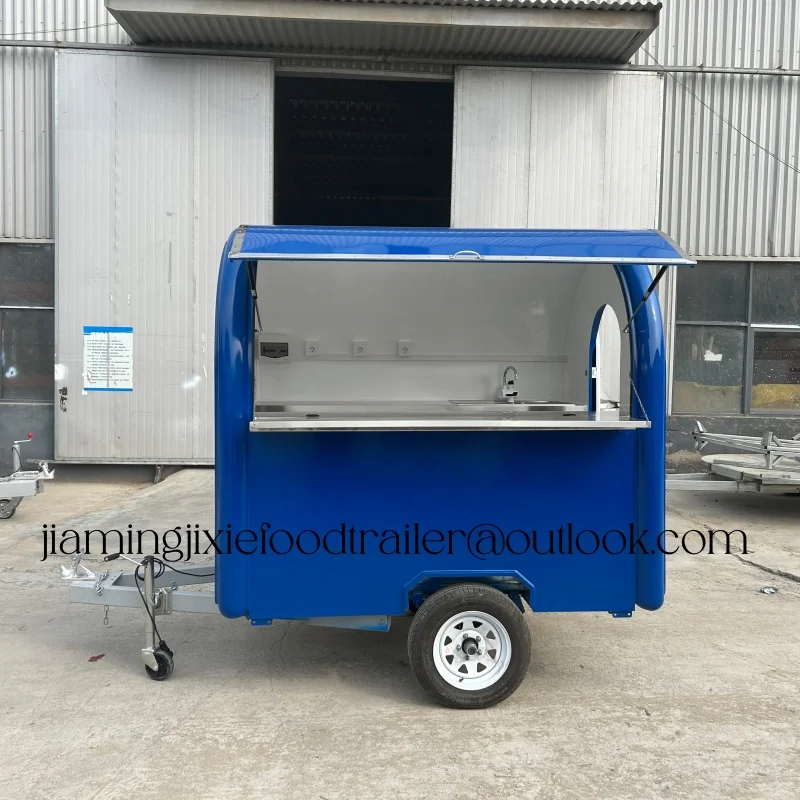 

Полностью оборудованный фудтрак-прицеп: мобильный ресторан, пекарня, кафе, фургон для десертов и мороженого с холодильником