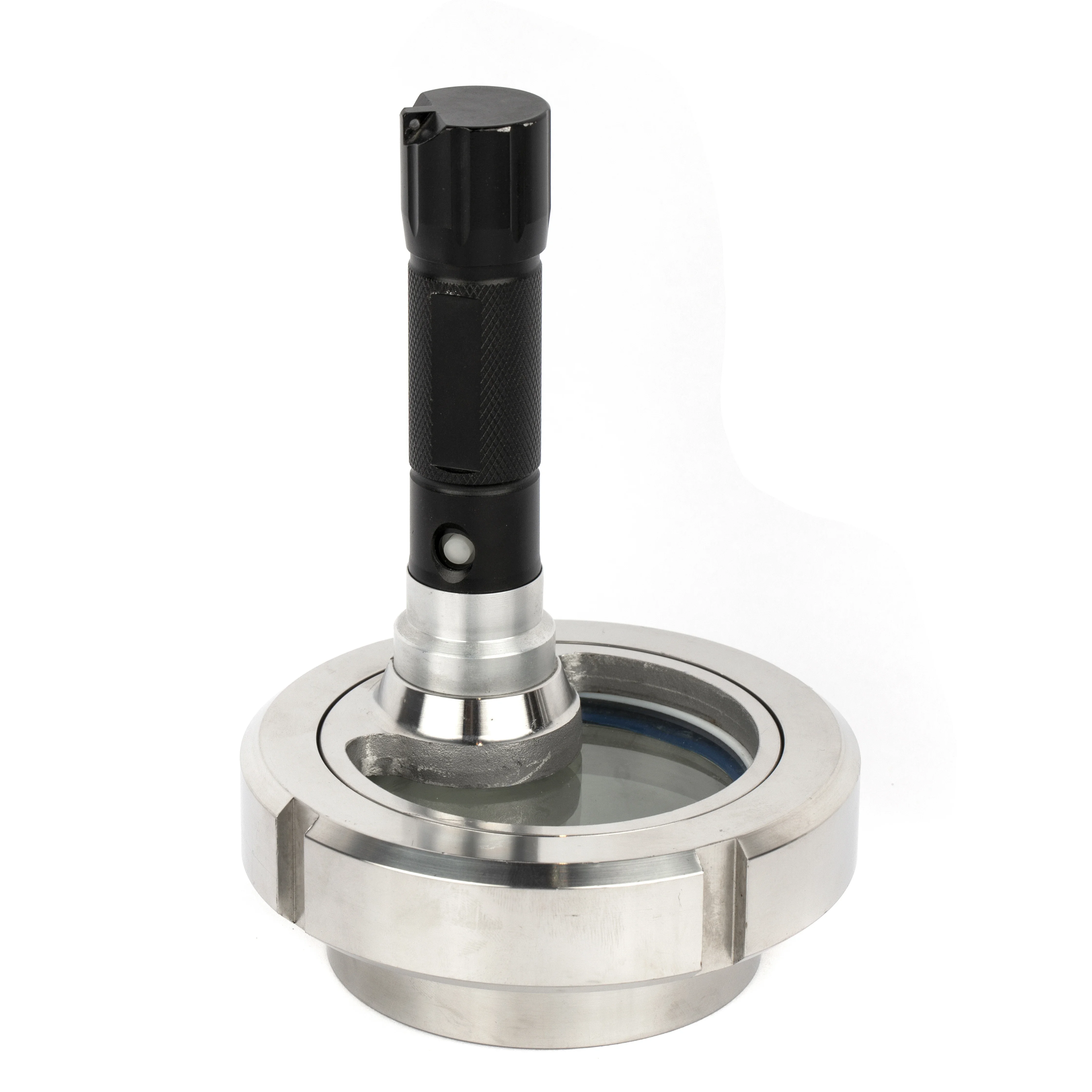 DN50-DN150 Sanitary Stainless Steel SS304 SS316L Tank Sight Glass Fittings with Plastic Wireless LED Lamp Type Pipe Fittings