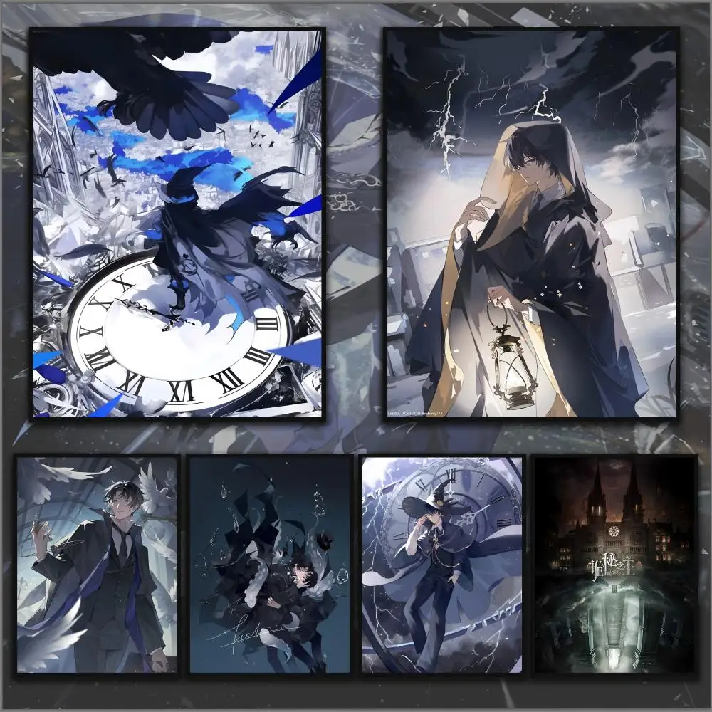 Anime L-Lord Of M-Mysteries Poster HD Art Sticky Wall Waterproof Home Anime Movie Singer Living Room Bedroom   Decoration