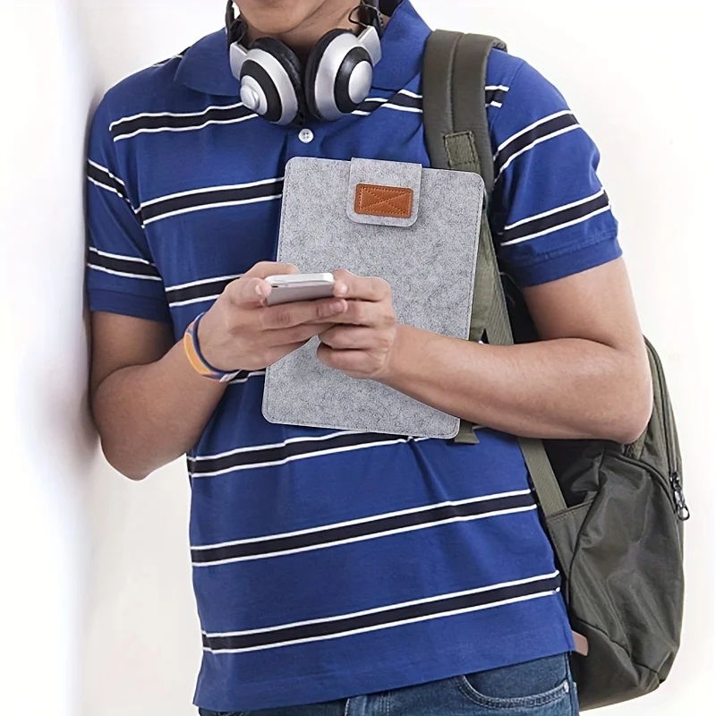 Felt Sleeve Slim Tablet Case Cover Bag for MacBooks Air Pro 11 13 15 Inch Solid Color Tablet Storage Bag