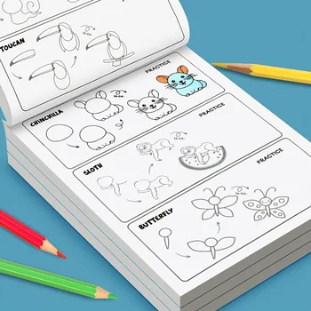 1 Book with 32 Pages on How to Draw Step by Step, an Easy-To-Learn Art Course, a Guide to Learning and Educational Writing, a Simple Guide for Artists and Book Lovers, Making It Easy to Learn How to Draw.