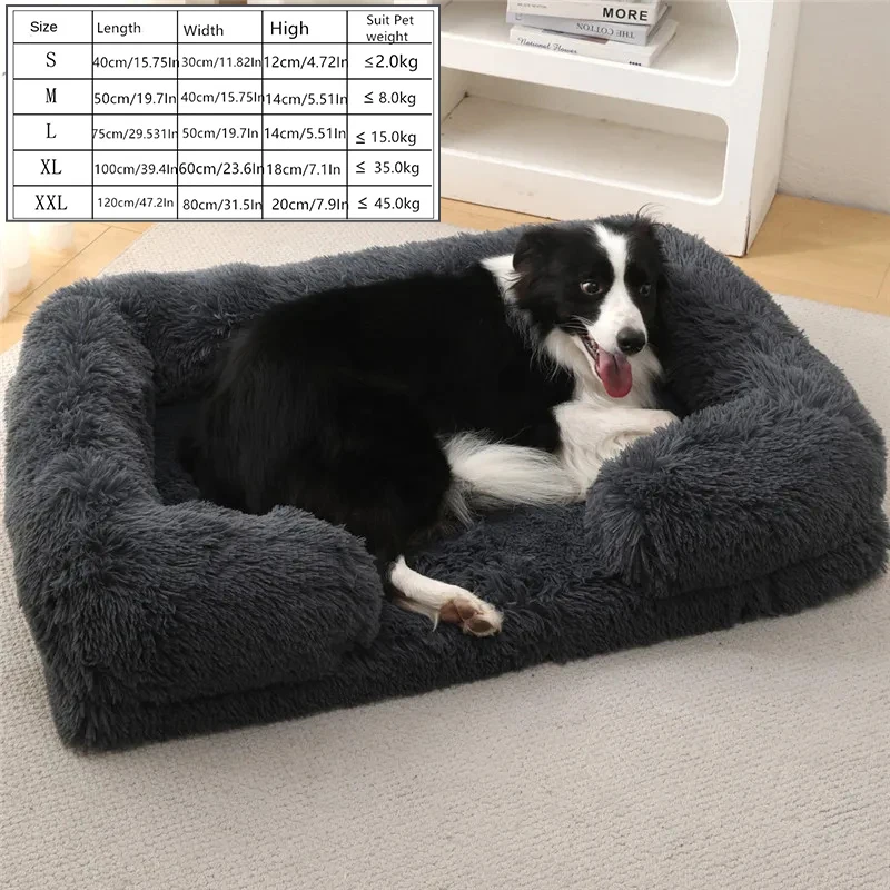 

Luxury Winter Warm Large Sofa Bed Dog Kneel Cat Mats House Cushion Pet Sleeping Sofa Beds Mat for Large and Small Dog S/M/L/XL