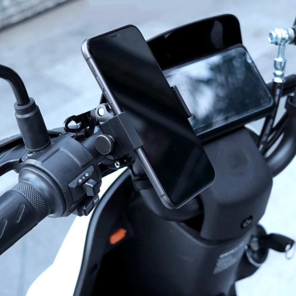 Universal Motorcycle Bicycle Phone Holder Stand Anti-Slip Bike Phone Mount Clip for iPhone Samsung Xiaomi Smartphones 2