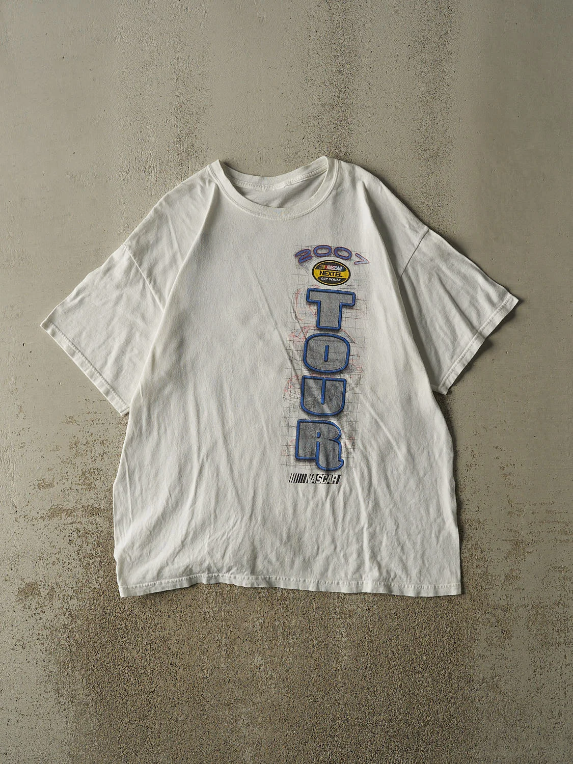 Vintage 2005 NASCAR Nextel Cup Series Tour Vertical Graphic T-Shirt Cotton Men Women Streetwear Tee