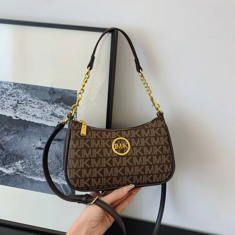 حقيبة يد كلاسيكية على الطراز العتيق، حقيبة كتف نسائية بحزام قابل للتعديل، حقيبة حمل ملحقة متطورة