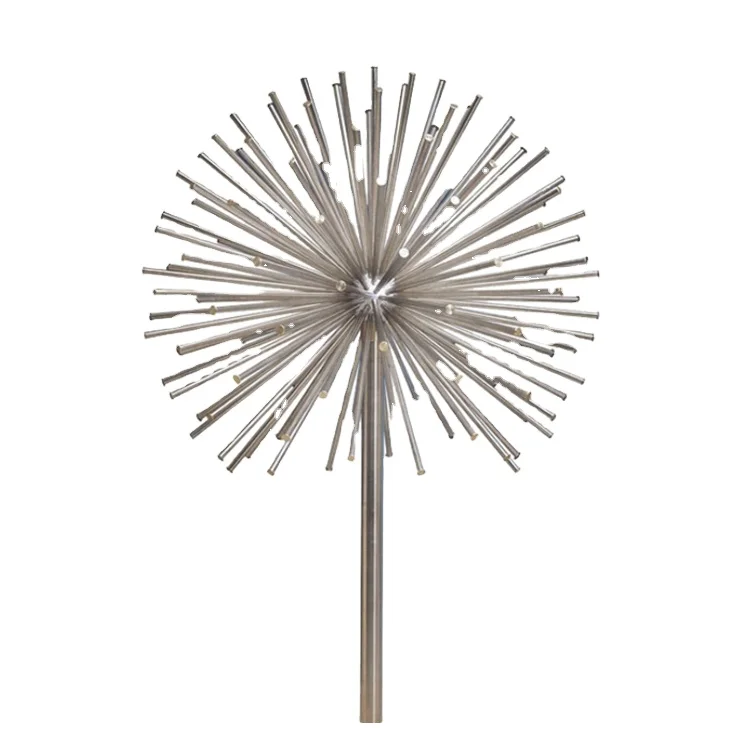 Hot Selling Modern Stainless Steel Dandelion Water Fountain Spherical Garden Outdoor Nozzle Exclusive Stone Garden Product