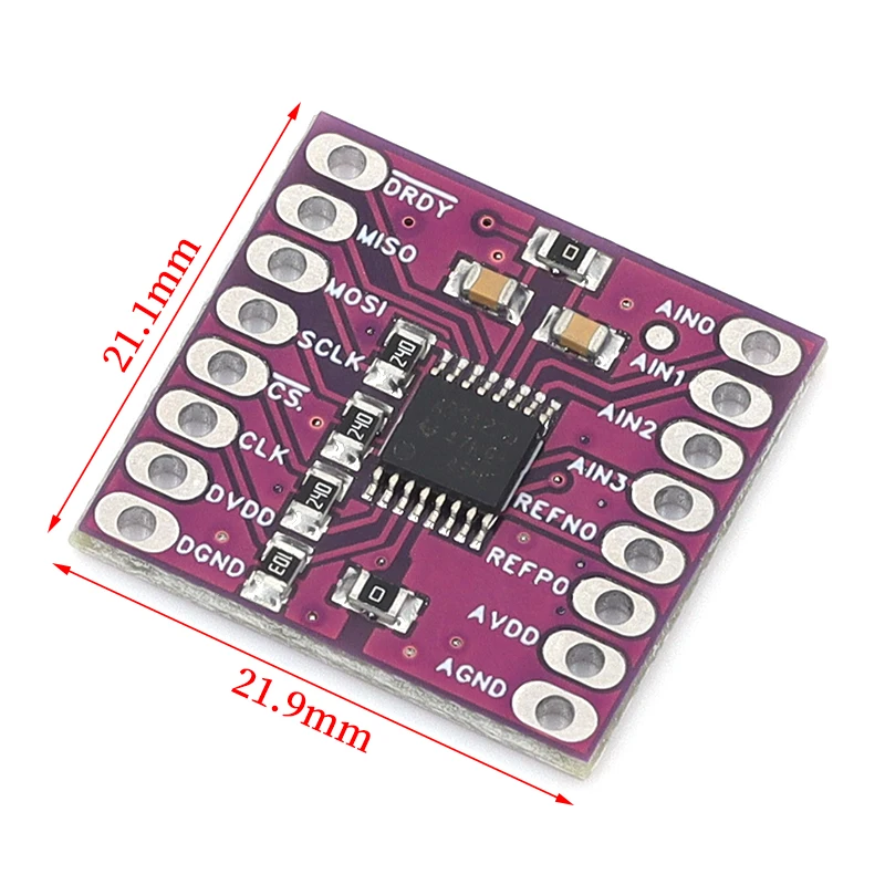 ADS1220 analog-to-digital module CJMCU-1220 ADC SPI low-power 16/24 bit analog-to-digital converter