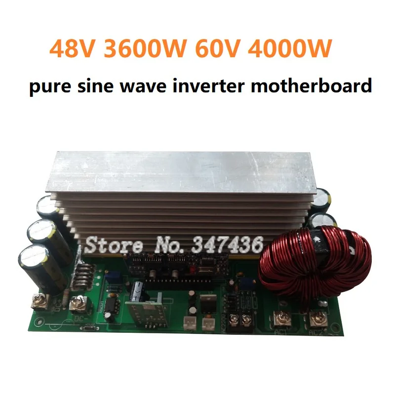 

48V 3600W 60V 4000W pure sine wave high power frequency transformer inverter motherboard 12V24V36V48V60V dr8V60V drive board PCB