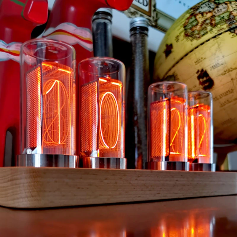 

Настольные часы, цифровой подарок в виде трубки, желтые электронные классические настольные часы для гостиной, спальни, современные декоративные часы для стола