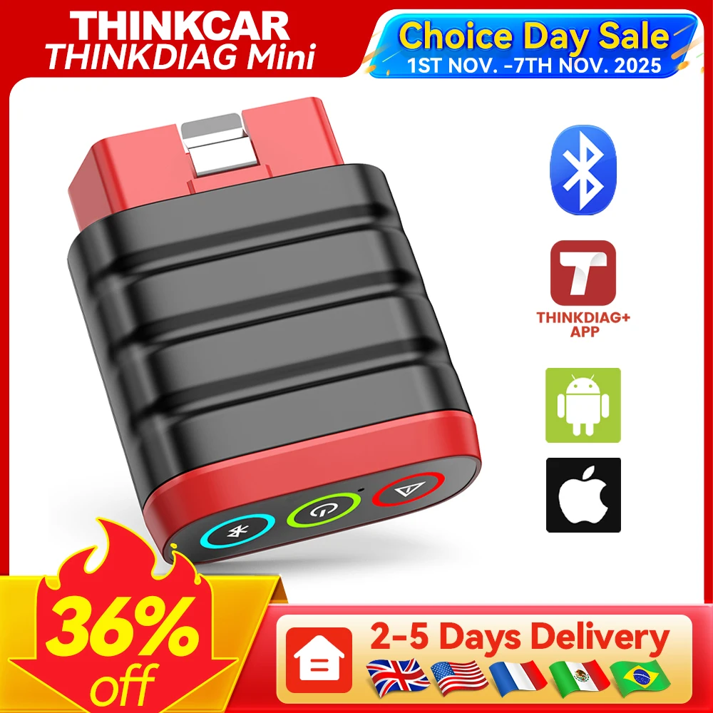 Thinkcar thinkdiag mini obd obd2 scanner diagnóstico de todos os sistemas ferramenta de digitalização vin automática atualização gratuita por vida para todos os carros após 1996