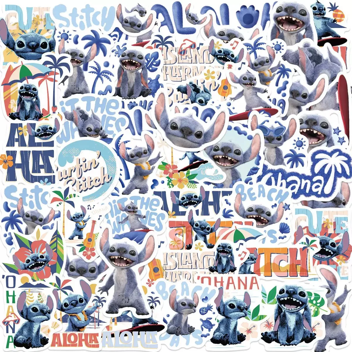 

10/50pcs Stitch Lilo Disney Movie Cartoon Stickers Cute Decals DIY Decoration For Skateboard Notebook Phone Fridge Bike Kids Toy