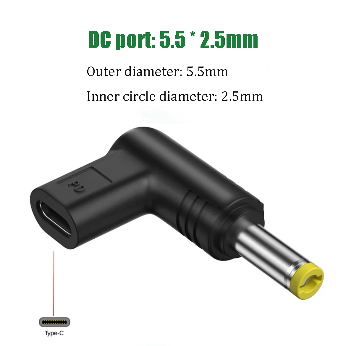 Typ-C-Buchse zu Rundmund Gleichstrom-Drehst ecker pd Schnelllade-Lockvogel adapter Optisches Modem Drucker Router 5V Ladegerät