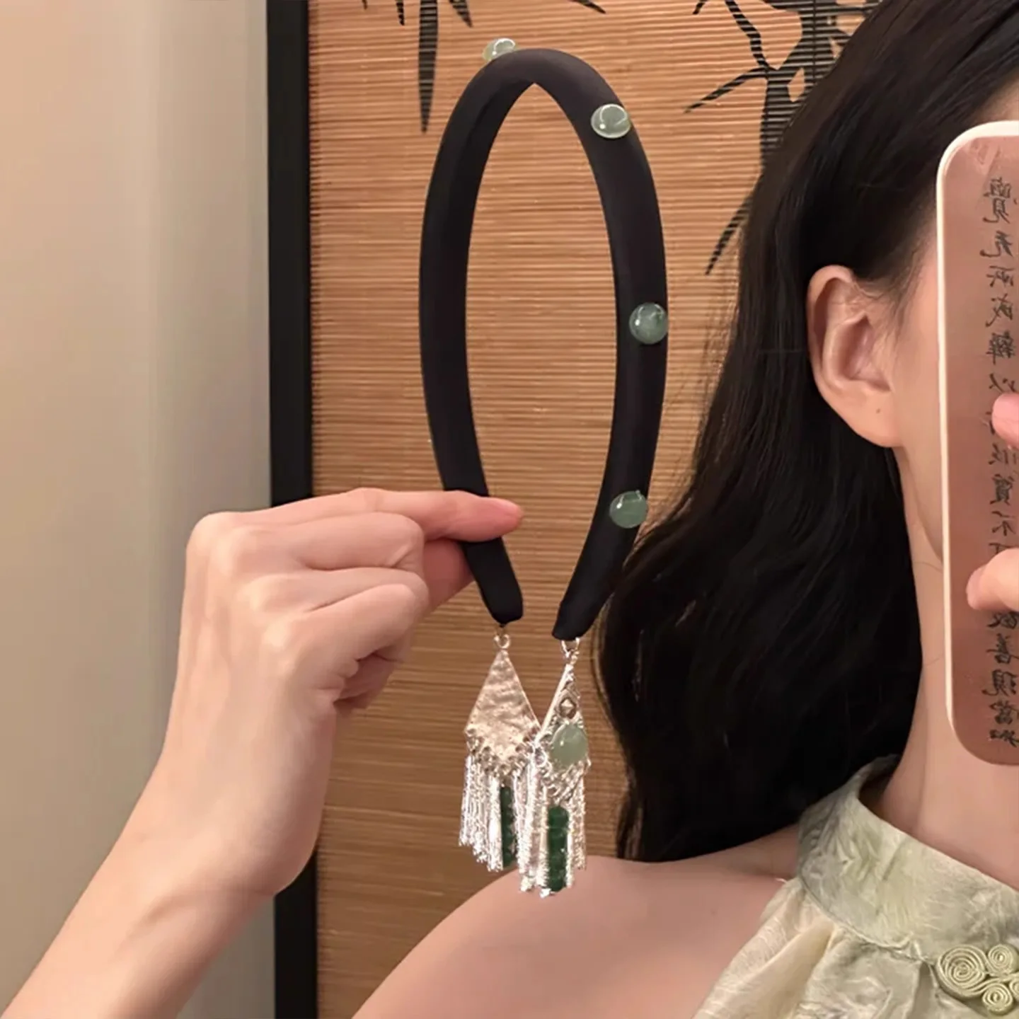 

Bohemian Retro Fringe Hair Hoop Minimalist Headpiece High Crown Hair Accessories for Women