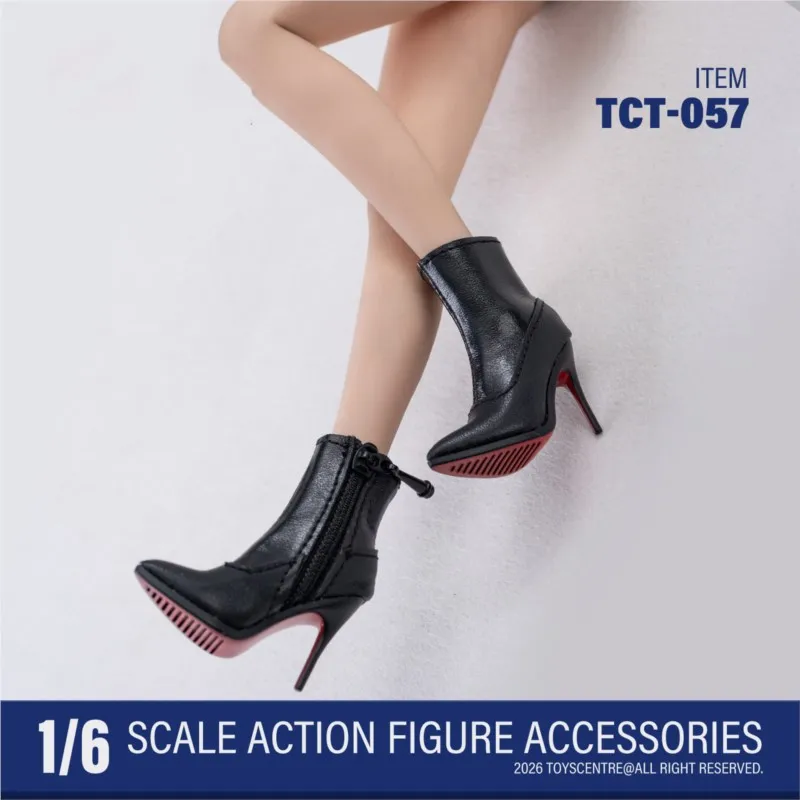 

1/6 Scale Female Action Figure Red-soled High-heeled Boots Ankle Boots Fashion High Quality High-heeled Shoes Doll Accessories
