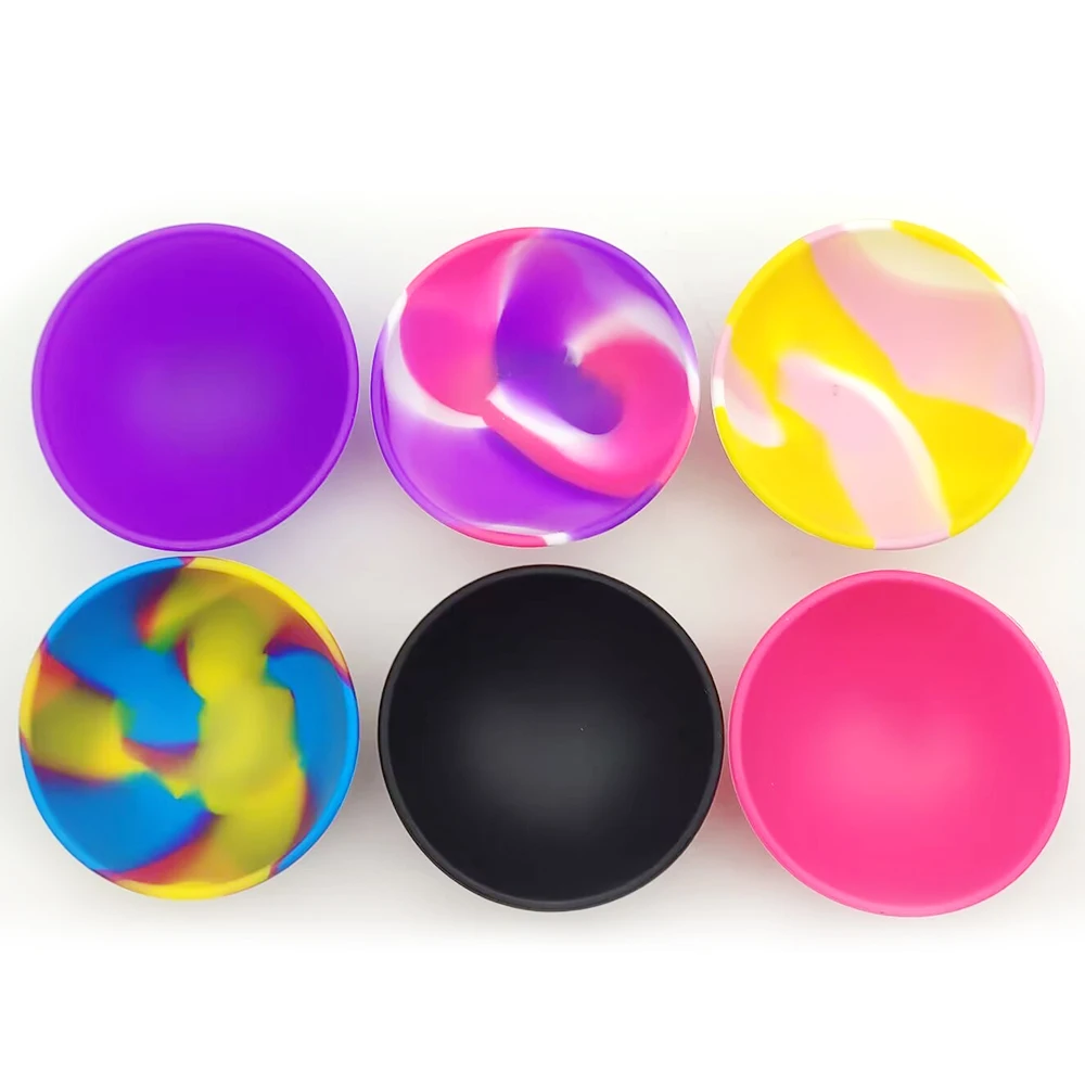 10Pcs Silicone Bowl 67mm Kitchen Mini Bowl Storage Box Container Jar Tobacco Herb Smoking Accessories Smoke Tool For Grinder