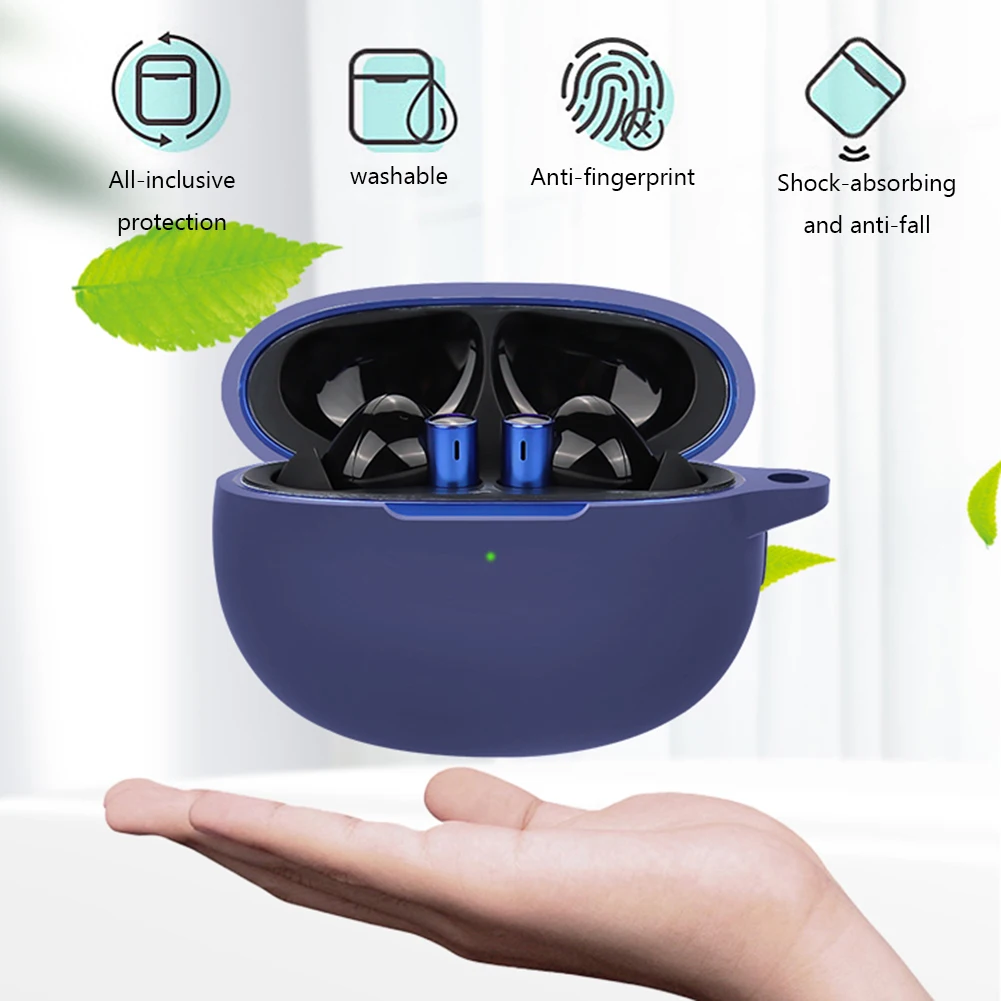Vỏ Bảo Vệ Silicone Dành Cho Realme Nụ Air3 Tai Nghe Không Dây Có Thể Giặt Chống Bụi Bảo Vệ Cho Realme Nụ Hộp Vỏ