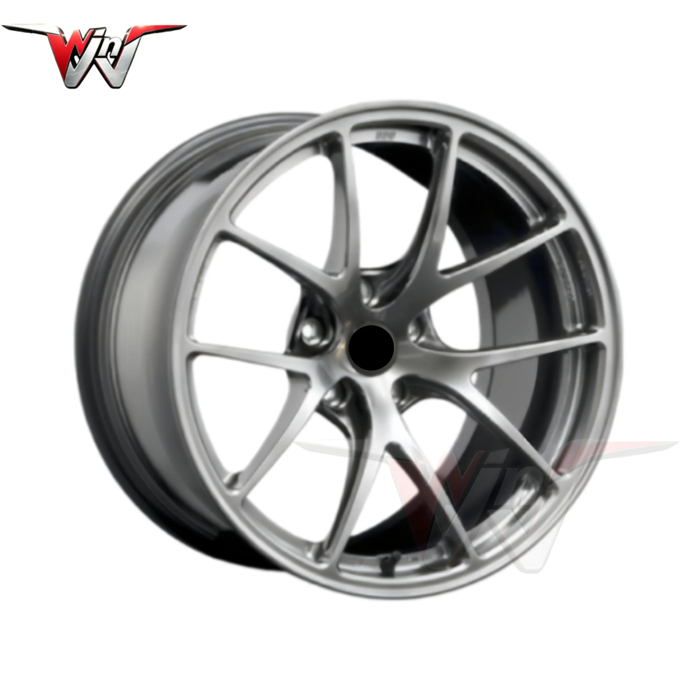 Vacuum Water Plating Sandblasted Gunmetal Bronze Custom Finish Racing Forged Aluminum Car Wheels