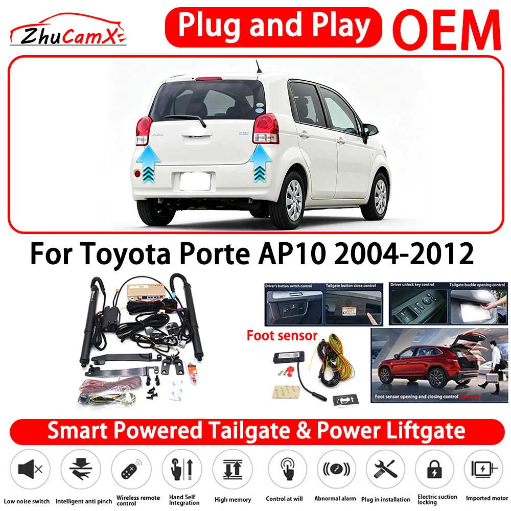 for Toyota Porte AP10 2004-2012 OEM Smart Powered Tailgate Power Liftgate Automatic Rear Trunk Tailgate Actuator Plug and Play