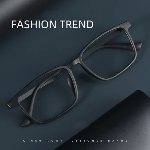 Imagen 2 del producto Gafas de lectura de negocios antiluz azul TR90 de aleación de titanio para hombre, potencia refractiva + 25 a + 400, miopía graduada personalizada