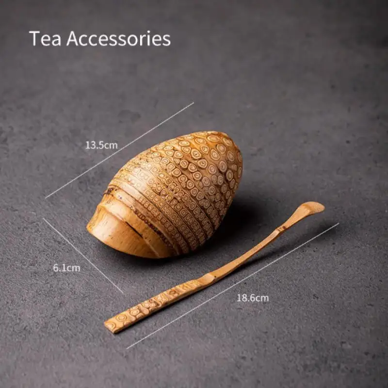 

Natural Bamboo Tea Spoon Tea Ceremony Set Accessories