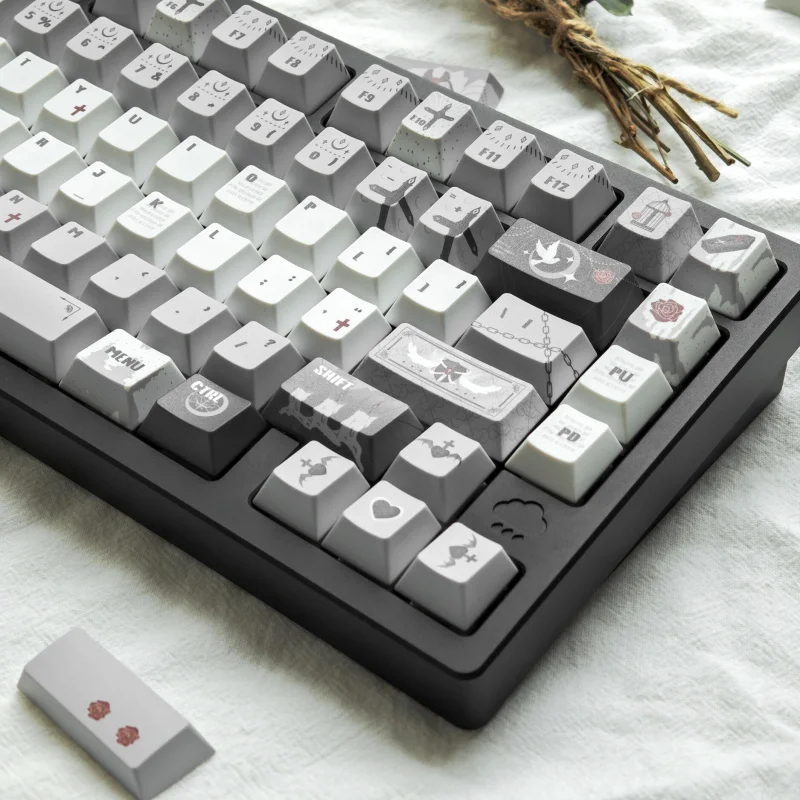Prayer keycap143Original keycap side engraving with light transmissionPBTFive-sided sublimation mechanical keyboard