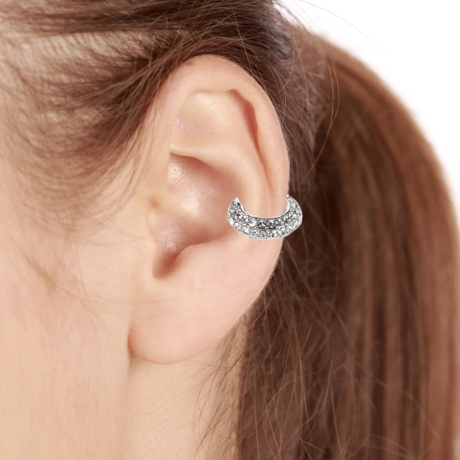 

4pcs Cuffs For Women Non Piercing Rhinestone Clip On Ear Climbers Sparkly Jewelry For Parties Weddings Daily Wear Ear Clip