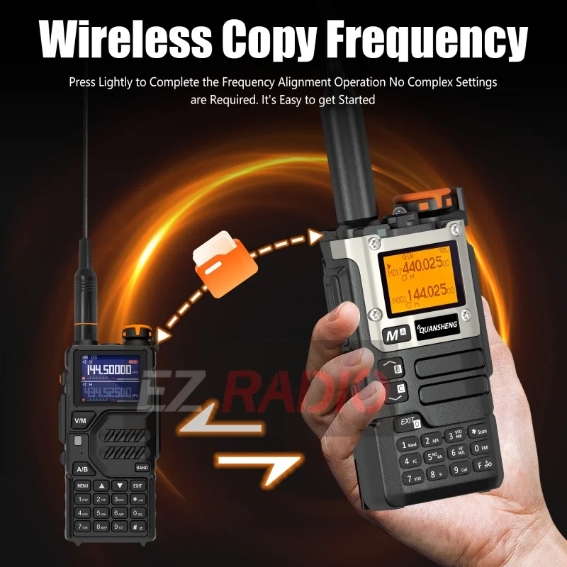 Quansheng UV-K6 5W Walkie Talkie Uv-K58 Uv-K5(8) Two Way Radio USB-C Direct Charge Multi Band AM FM UHF VHF DTMF Upgrade Of UVK5