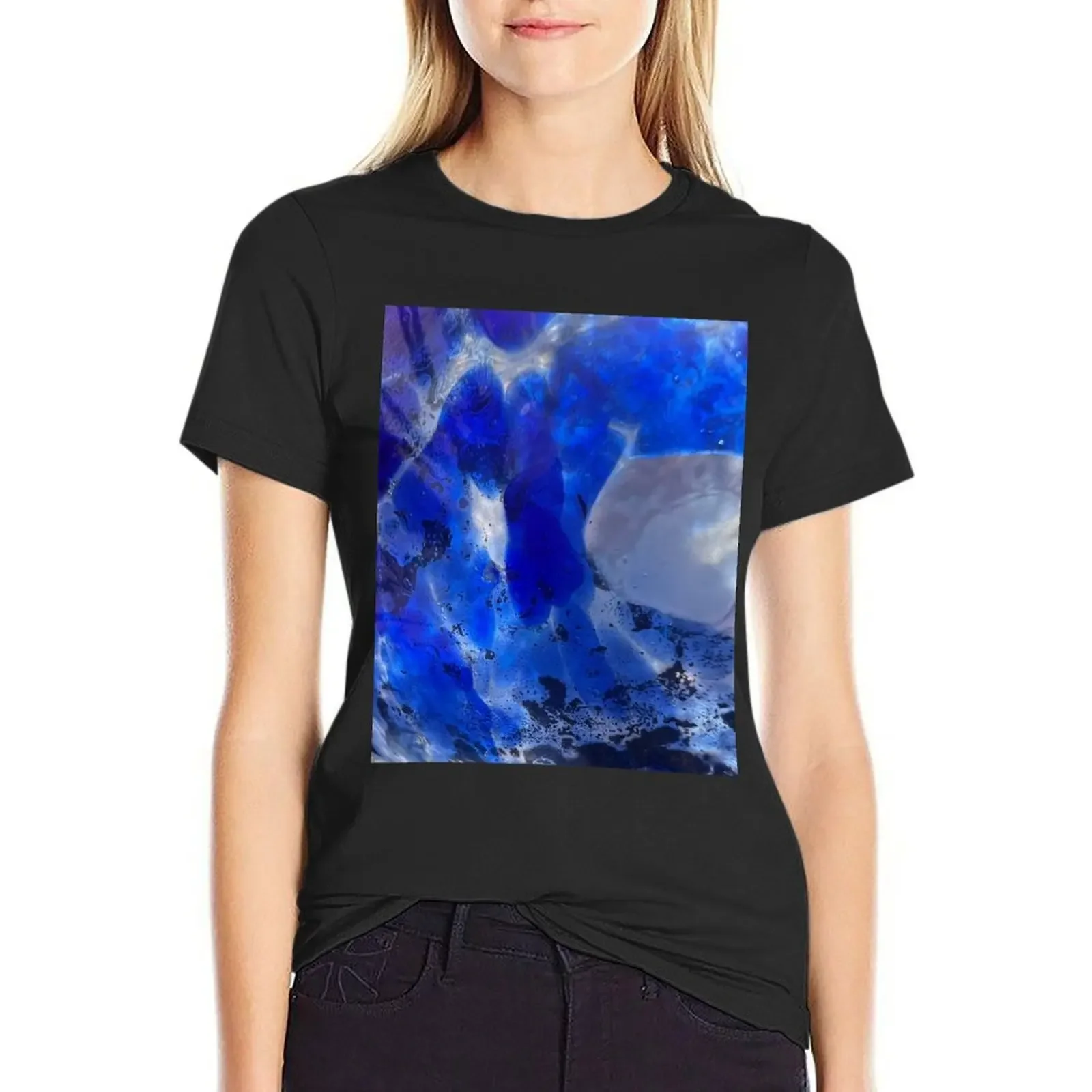 

Blue Glass T-shirt tees kawaii clothes Womens graphic t shirts