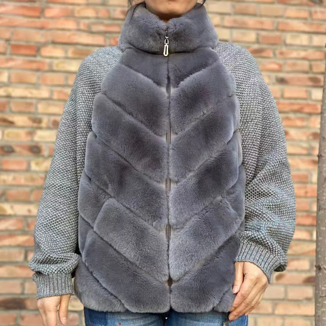 Black Friday Bestseller | Winter Rex Rabbit Fur Sweater Jacket | LAST STOCK • Lock Price | In Stock Select Sizes Only 250811