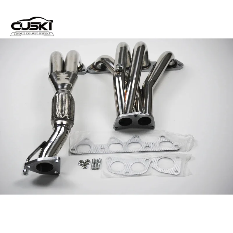 High Flow Exhaust Header Manifolds For 98-02  HONDA ACCORD 4CYL quality Stainless Steel Exhaust Modification Accessories