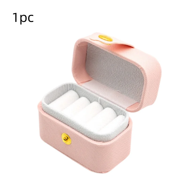 Mini Portable Jewelry Box, Ring Earring Storage Case