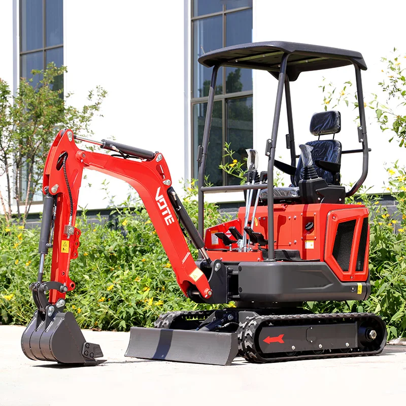 ร้อน 1.6 ตัน Mini Excavator pelle ไฮดรอลิก Crawler Micro Digger 1 ตันรถขุดฟาร์มขนาดเล็กสําหรับขาย 2 ตันราคาที่กําหนดเอง