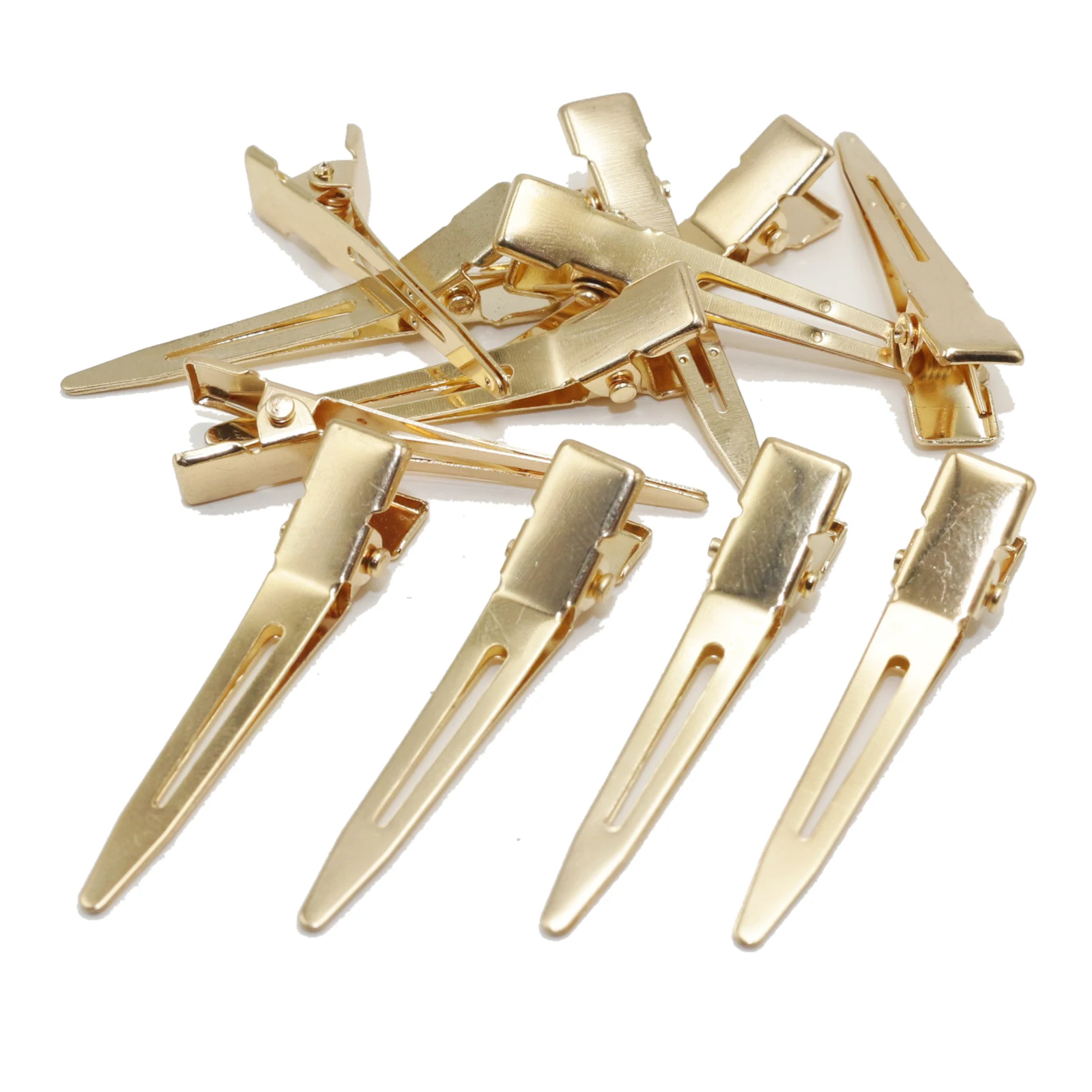 25PCS Metal Alligator Hair Clips Single Prong Smooth Design No Teeth Available in 45mm Sizes view 3