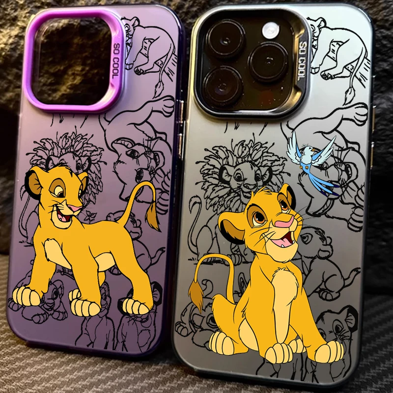 라이온 킹 심바 다채로운 실버 스마트폰 케이스 이미지