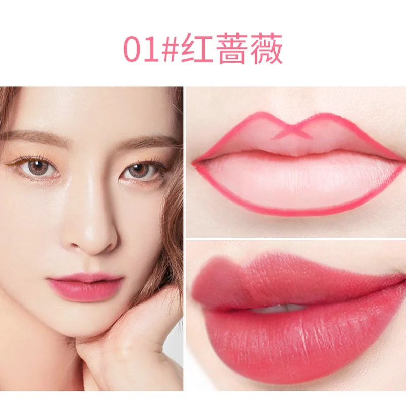 2 Pcs Cosmetic Lipliner Professional Waterproof Long Lasting Lady Charming Lip Liner Pencil Contour Makeup Lipstick Tool