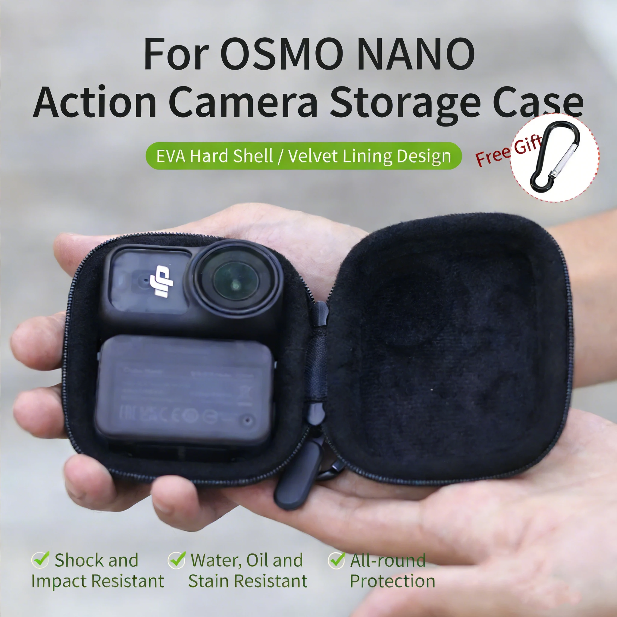 

For DJI OSMO NANO Mini Carrying Case Storage Bag/Waterproof Portable Mini Box Hard Shell Anti-scratch Bag Camera Accessories