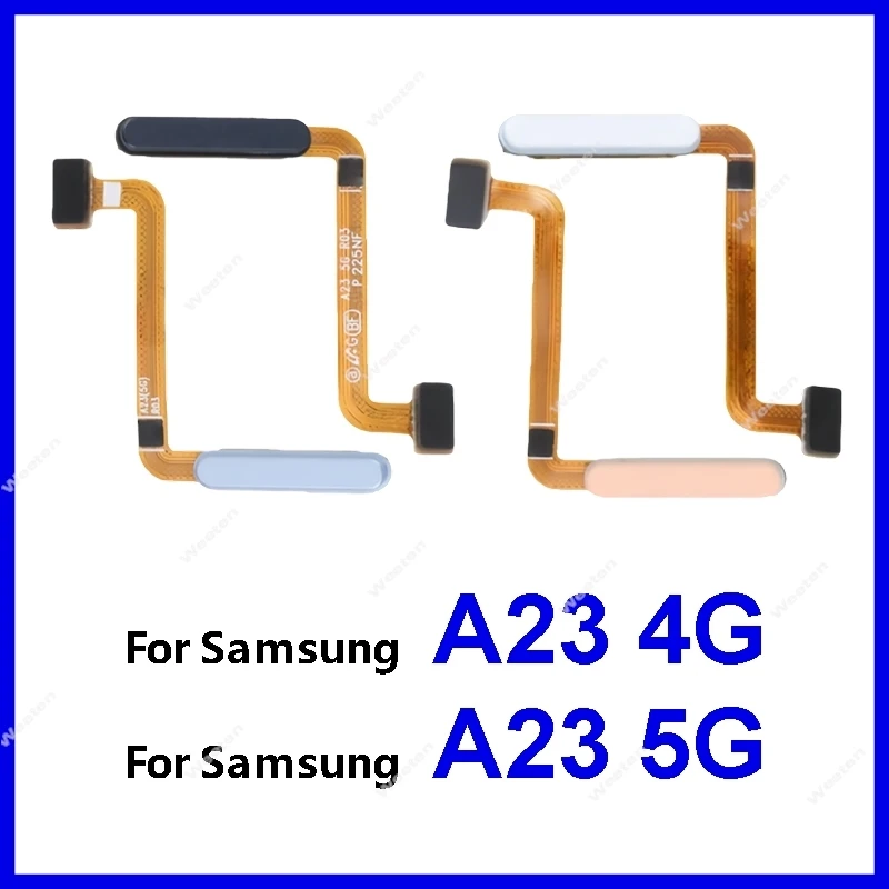 Fingerprint Sensor Home Return Button Flex Cable For Samsung Galaxy A23 4G A23 5G A235F A236B Touch ID Flex Cable Repair Parts