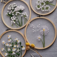 Transparent Embroidery Kit Pattern for Beginner Needlework  Handmade Cross Stitch Sewing Art Home Decor Hand Embroidery Kits