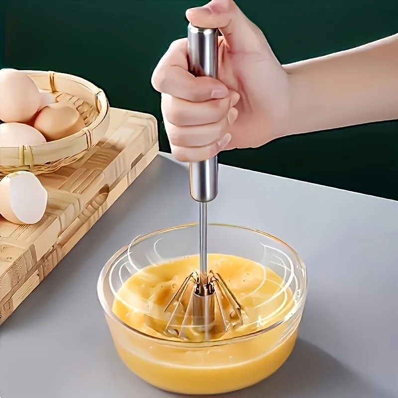 4 Speed Wireless Hand Mixer 1pc Metal Egg Beater 4-Speed Durable Compact Whisk for Baking Cooking Cream Meringue Outdoor Camping