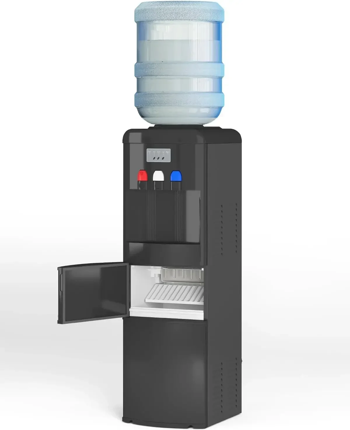 TABU 3-in-1 Water Cooler Dispenser with Built-in Ice Maker,3 or 5 Gallon Bottle Water Cooler with 3 Temperature Settings of