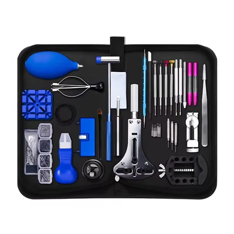 A32HOT-Watch Repair Tool Set For Beginners Multifunctional Big Bag Watch Repair Kit Professional For Battery Replacement