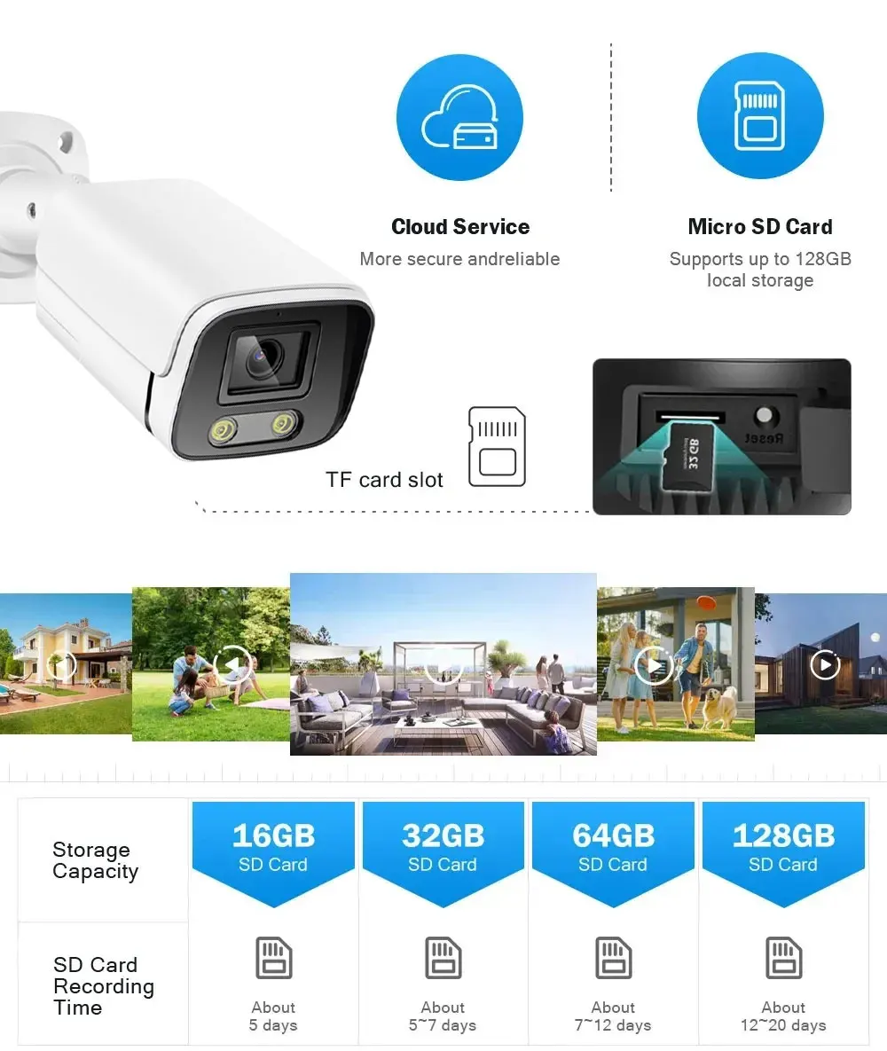 Tuya 6MP POE IP Camera Outdoor Smart HD Video Surveillance CCTV Cameras H.265 Home Security IP Bullet-Camera Motion Detection